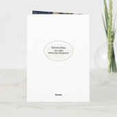 Floral Frame Neu verheiratet Glückwunsch Karte (Rückseite)