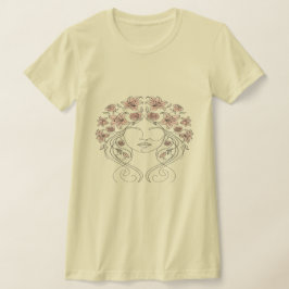 Floral Frau - Elegante Schönheit Blume Kunst, Dich T-Shirt