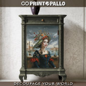 Floral Frau Renaissance in Venedig Seidenpapier