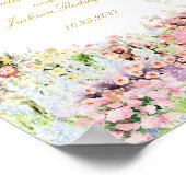 floral french garden chateau wedding welcome poster (Ecke)