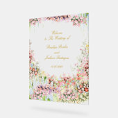 floral french romantic garden chateau wedding acrylschild (Winkel)
