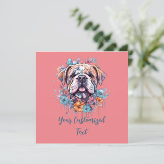 Floral Frenzy Bulldog: Die Embrace der Natur