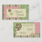 Floral Friend Business Cards Visitenkarte (Vorne/Hinten)