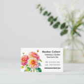 Floral Friendly Bezaubernde Coole Laufbahn Berufli Visitenkarte (Stehend Vorderseite)