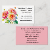 Floral Friendly Bezaubernde Coole Laufbahn Berufli Visitenkarte (Vorne/Hinten)