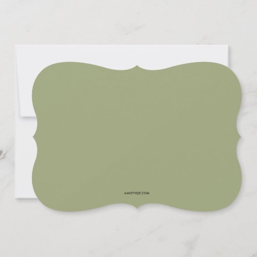 Floral Friendsgiving Holiday Einladung (Rückseite)