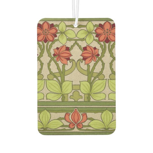 Floral Frieze Border im Jugendstil Autolufterfrischer (Rückseite)