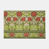 Floral Frieze Border im Jugendstil Fußmatte (Vorderseite)