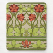 Floral Frieze Border im Jugendstil Mousepad (Vorne)