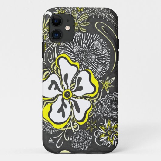 Floral Frill | Anpassbare Farbe | iPhone Case (Rückseite)