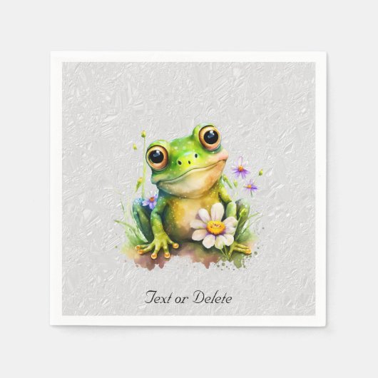 Floral Frog Napkins Serviette (Vorderseite)