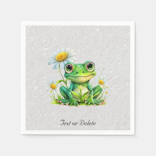 Floral Frog Napkins Serviette (Vorderseite)
