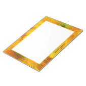 Floral fröhlich Gelbe Gerbera Notepad Notizblock (angewinkelt)