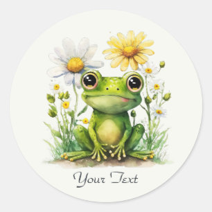Floral Frosch Sticker