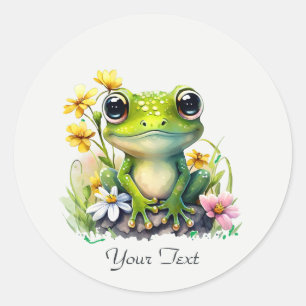 Floral Frosch Sticker