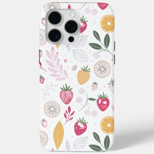 "Floral Fruit Botanical iPhone / iPad Case" Case-Mate iPhone Hülle (Rückseite)