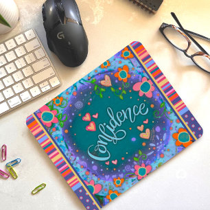 Floral Fun Confidence Strip Inspirivity Mouse P Mousepad