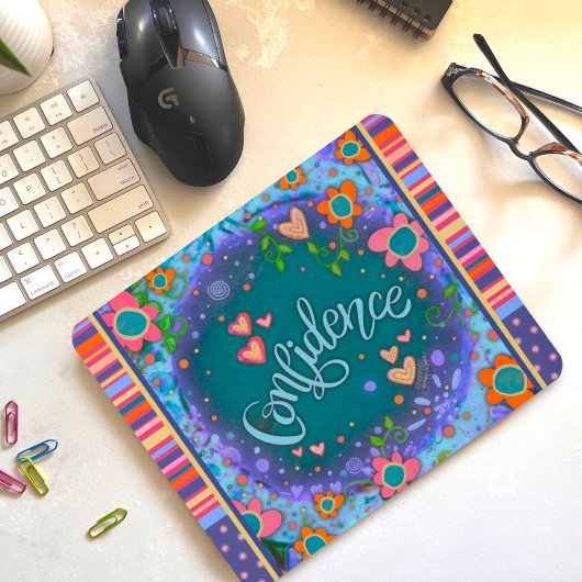 Floral Fun Confidence Strip Inspirivity Mouse P Mousepad