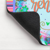 Floral Fun Renewal Modern Strip Inspirivity Mousepad (Ecke)