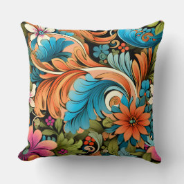 Floral Funkadelic Botanical Kissen