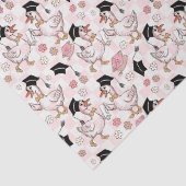 Floral Funny Groovy Goose Abschluss Seidenpapier (Detail)