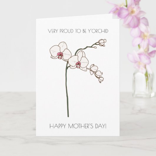 Floral Funny Mother Day Card Karte (Orchidee)
