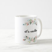 Floral Funny Vodka Tasse (VorderseiteRechts)