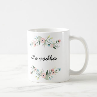 Floral Funny Vodka Tasse