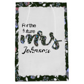 Floral Future Frau Brautparty Mittlere Geschenktüte (Vorderseite)