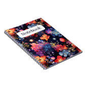 Floral Galaxy Starry Night Notizblock (Rechte Seite)
