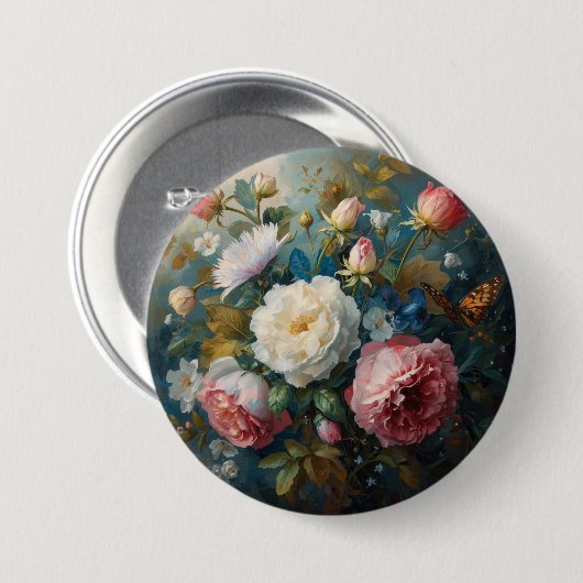 Floral Galore  Button (Vorne & Hinten)