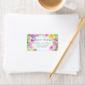 Floral Garden Address Label Adressaufkleber (Insitu)