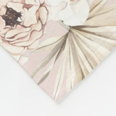 Floral Garden Baby Girl Boho Personalisiert Fleecedecke (Ecke)