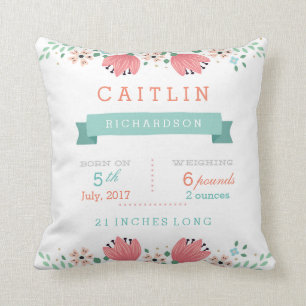 Floral Garden Babybett Kissen