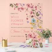 Floral Garden Decor with Butterflies Acrylschild (Hochzeit)