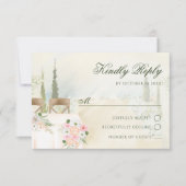 Floral garden decoration  RSVP karte (Vorderseite)
