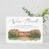 Floral Garden Gate Moving Ankündigung (Stehend Vorderseite)