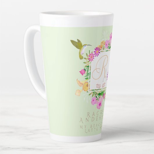 Floral Garden Green Latte Milchtasse (Linke Ecke)