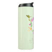 Floral Garden Green Monogram Thermosbecher (Nach links gedreht)