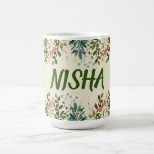 FLORAL GARDEN PASTEL KAFFEE TASSE DESIGN