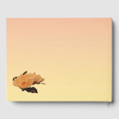 Floral Garden Peony Blume Quinceanera Gästebuch (Rückseite)