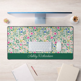 Floral Garden Personalized Desk Mat Schreibtischunterlage