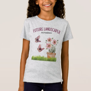 Floral Garden Schmetterlinge Libellen Libellen Was T-Shirt