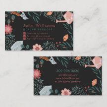 Floral Garden Services Business Card
