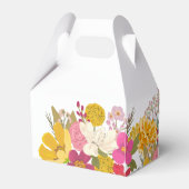 Floral Garden Summer Brautparty Vielen Dank Geschenkschachtel (Rückseite)