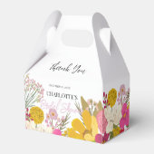Floral Garden Summer Brautparty Vielen Dank Geschenkschachtel (Vorderseite)