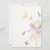 Floral garden wedding einladung (Rückseite)