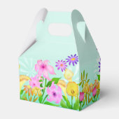Floral Garden Zelt Gefallen Box Geschenkschachtel (Rückseite)