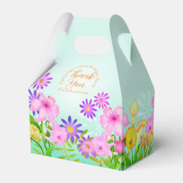 Floral Garden Zelt Gefallen Box Geschenkschachtel