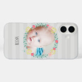 Floral Garland New Baby Foto Case-Mate iPhone Hülle (Rückseite (Horizontal))